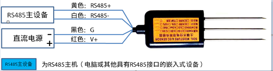 土壤温度水分盐分传感器传感器传感器接线